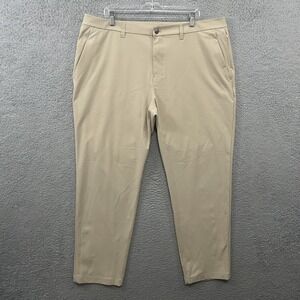 Lululemon ABC Pants Mens 40x31 Beige Stretch Warpstreme Classic Fit LM5A05S